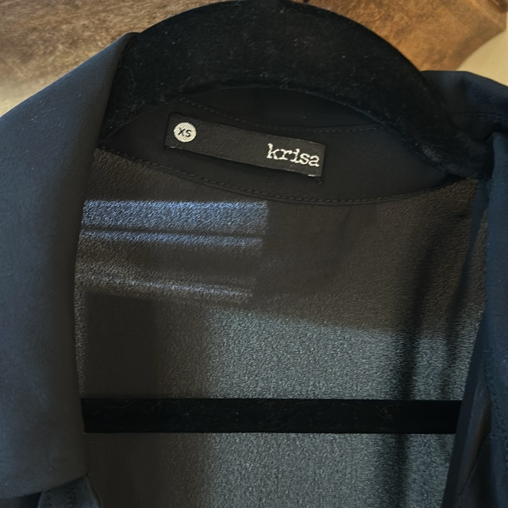 Euc Revolve Krisa Drape Button Front Mini Dress - image 4